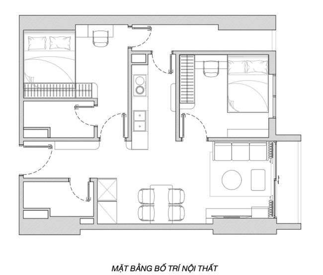 250 triệu để "lột xác" căn chung cư cũ 70 m2 tại Hoài Đức - Ảnh 17.